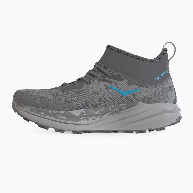 Scarpe da corsa da uomo Hoka Speedgoat 6 MID GTX satellite grigio/polvere di stelle 10