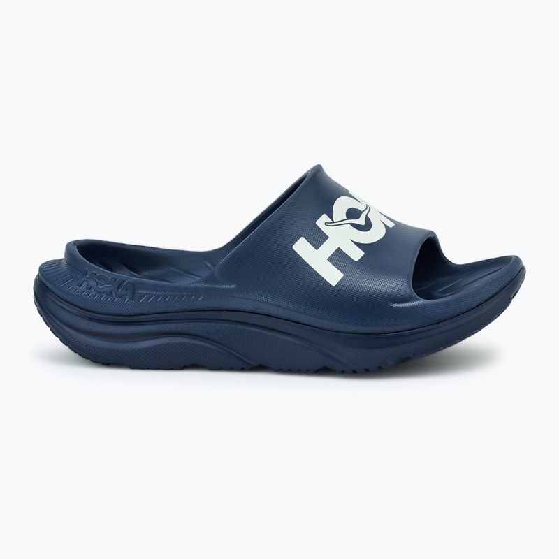 HOKA Ora Athletic Slide infradito varsity navy/bianco 2