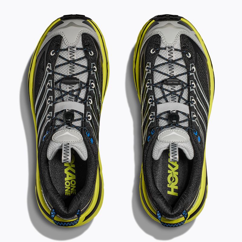 Scarpe HOKA Mafate Three 2 black/hoka citrus 15