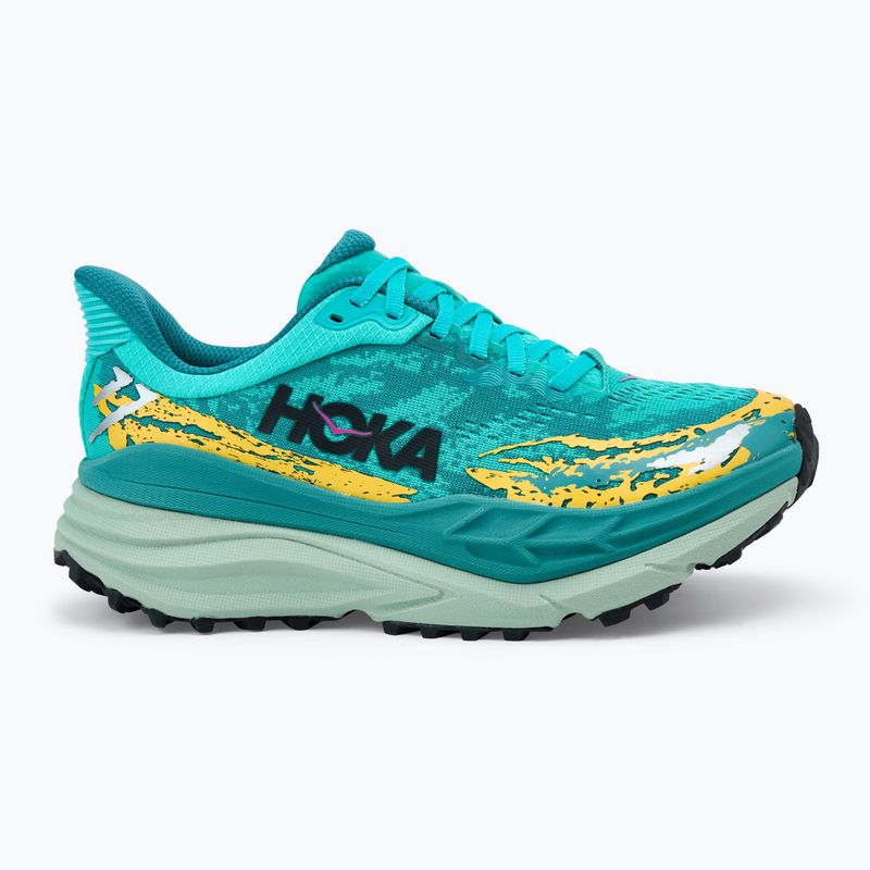 Scarpe da corsa da donna HOKA Stinson 7 electirc aqua/oceanic 2