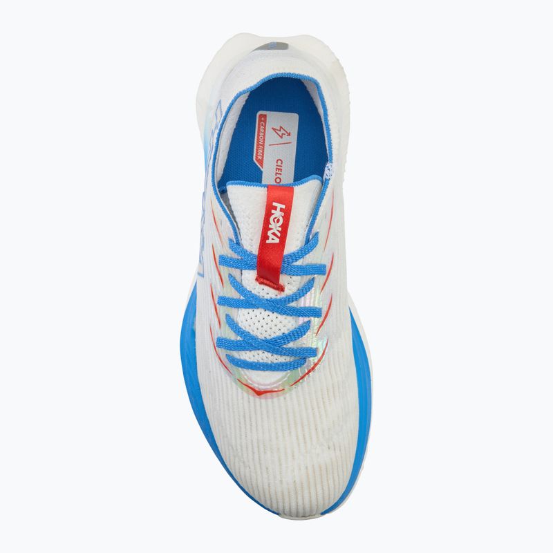 Scarpe da corsa HOKA Cielo X1 bianco/blu virtuale 5