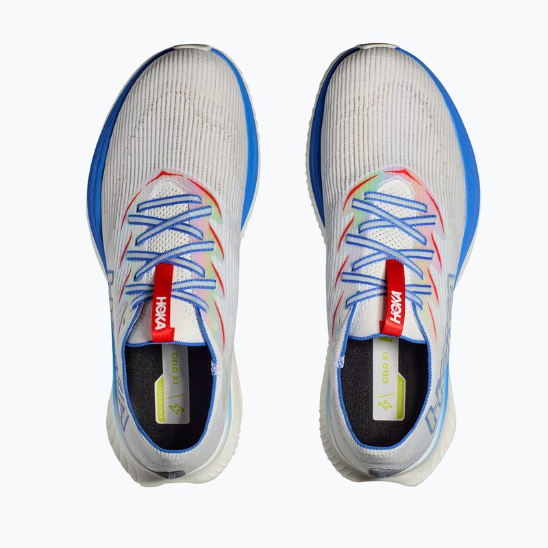 Scarpe da corsa HOKA Cielo X1 bianco/blu virtuale 15