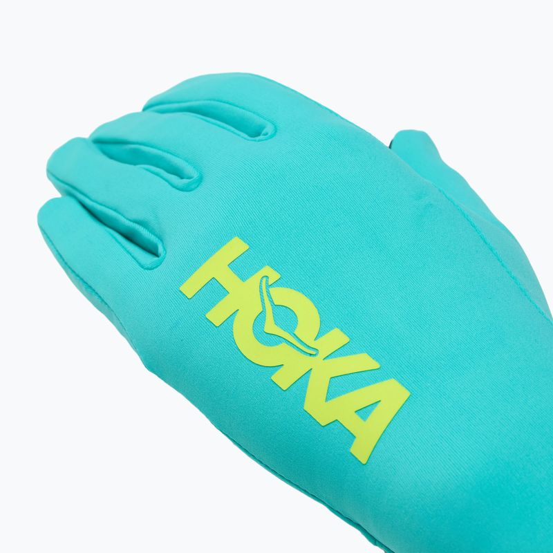 HOKA Airolite Run electric aqua guanti da corsa 4