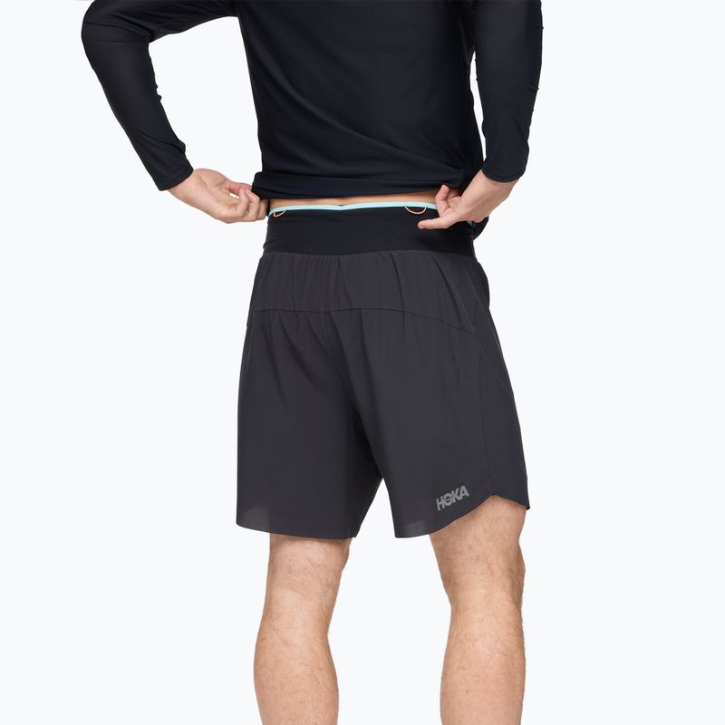 Pantaloncini da corsa da uomo HOKA Skyglide nero 2