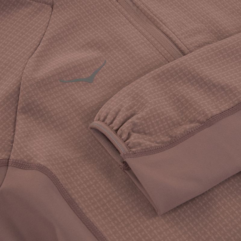 Felpa running donna HOKA Sky Glow Half Zip smokey quartz 9