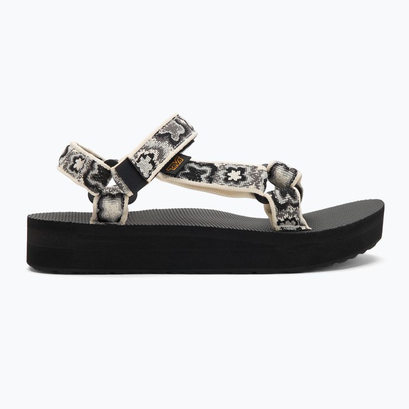 Teva Midform Universal sandali da donna neon floreale nero / bianco 2