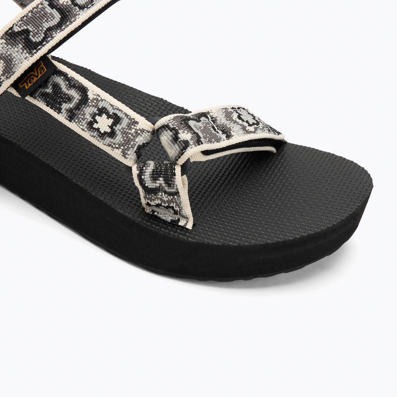 Teva Midform Universal sandali da donna neon floreale nero / bianco 7