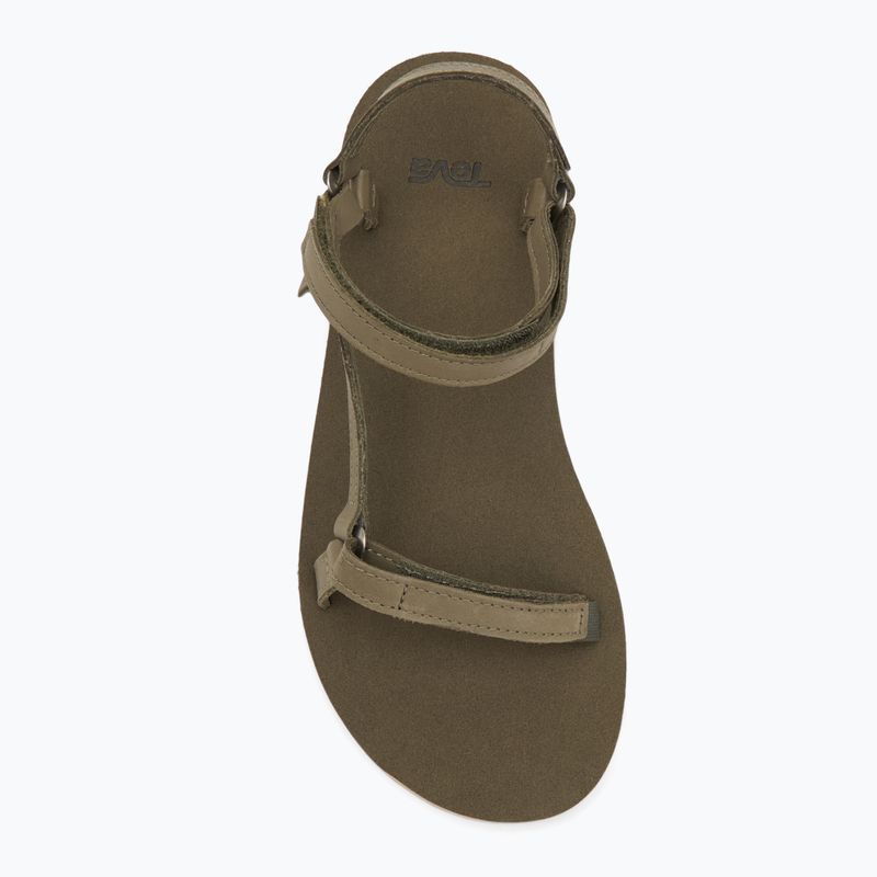 Sandali Teva Original Universal Slim Lea da donna in oliva bruciata 5