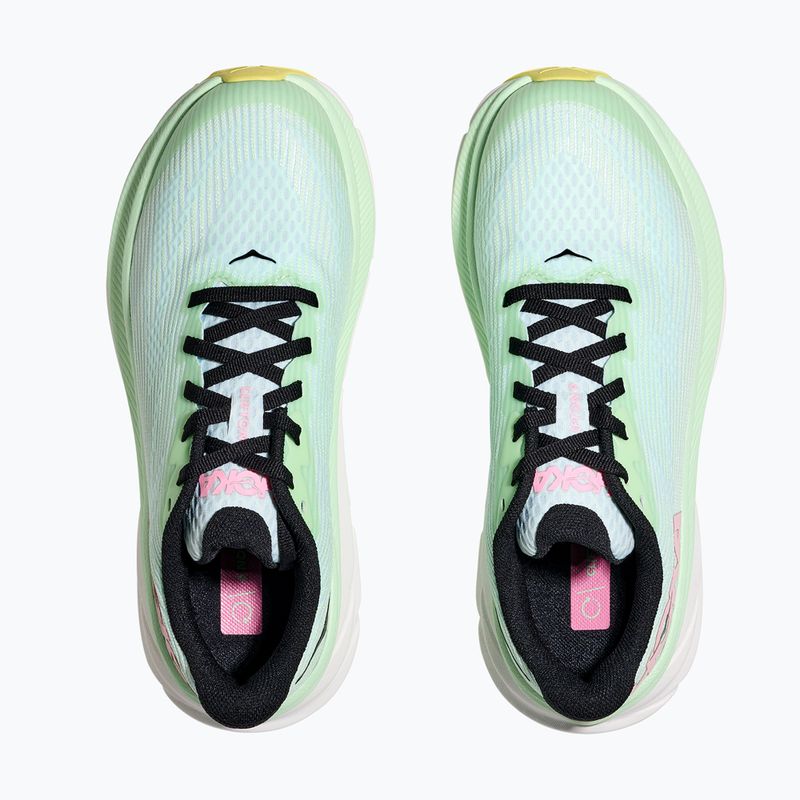 HOKA Clifton 9 scarpe da corsa per bambini in fluorite e neve fondente 8