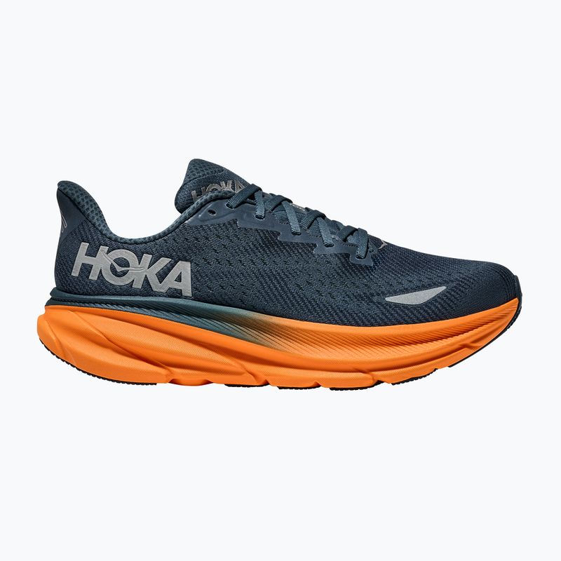 Scarpe da corsa da uomo HOKA 9 GTX stormy skies/orange zest 2