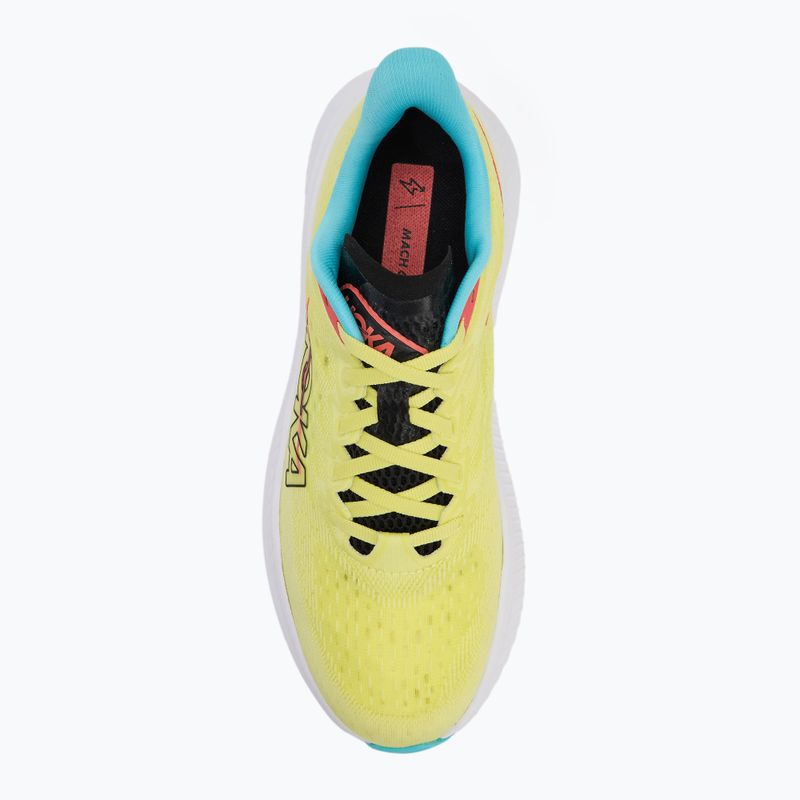 Scarpe da corsa da uomo HOKA Mach 6 blu yuzu/cielo 5