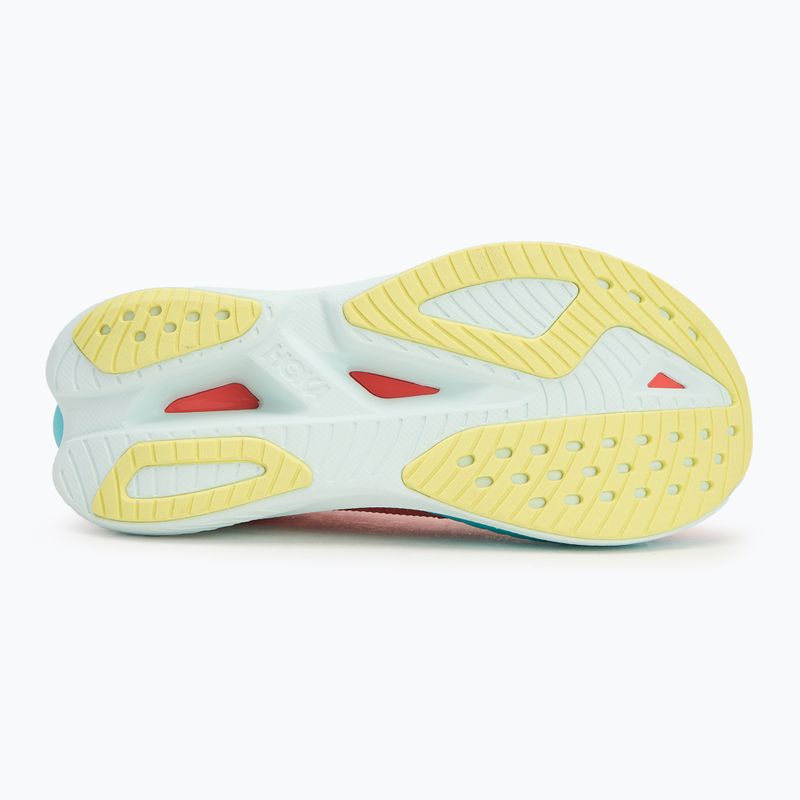 Scarpe da corsa da donna HOKA Mach X 2 pompelmo/corallo elettrico 4