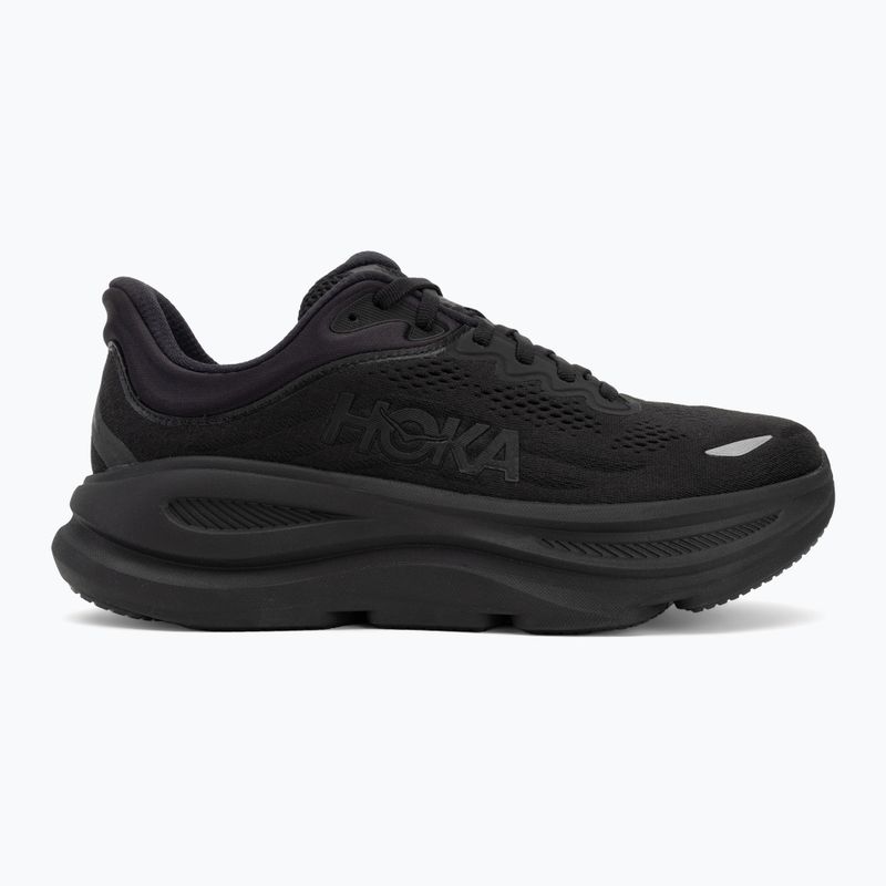 Scarpe da corsa da uomo HOKA Bondi 9 nero/nero 2