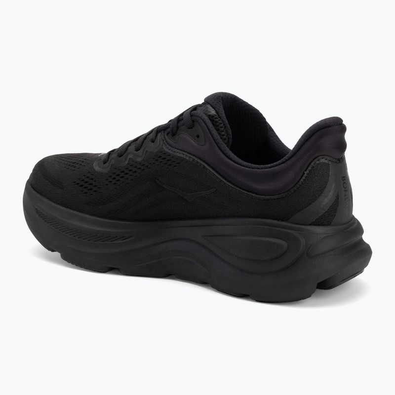 Scarpe da corsa da uomo HOKA Bondi 9 nero/nero 3