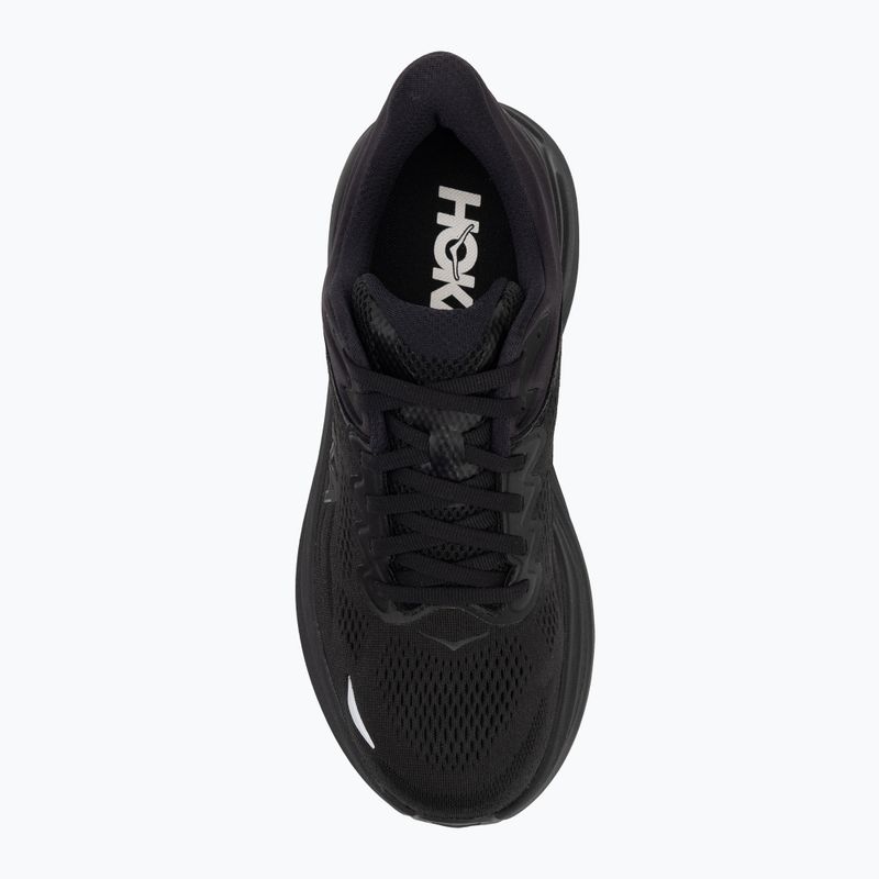 Scarpe da corsa da uomo HOKA Bondi 9 nero/nero 5