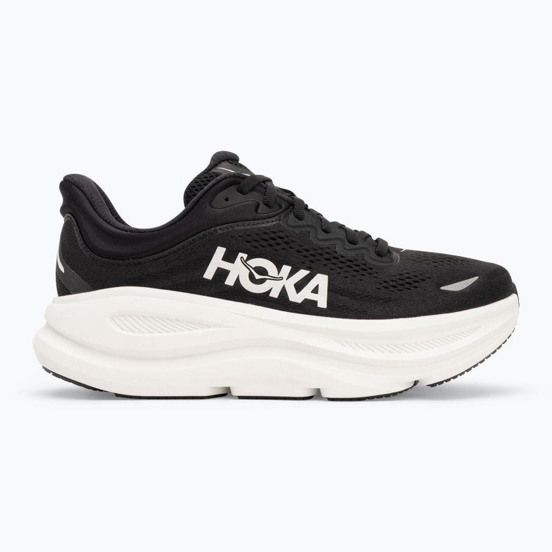 Scarpe da corsa da uomo HOKA Bondi 9 nero/bianco 2