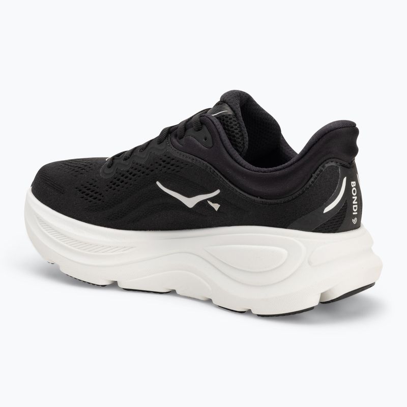 Scarpe da corsa da uomo HOKA Bondi 9 nero/bianco 3