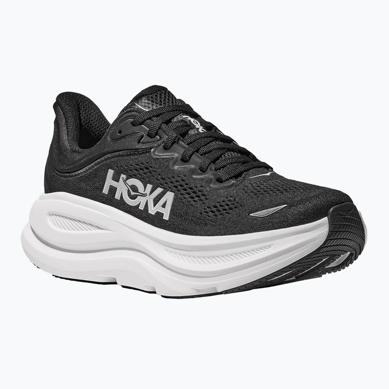 Scarpe da corsa da uomo HOKA Bondi 9 nero/bianco 8