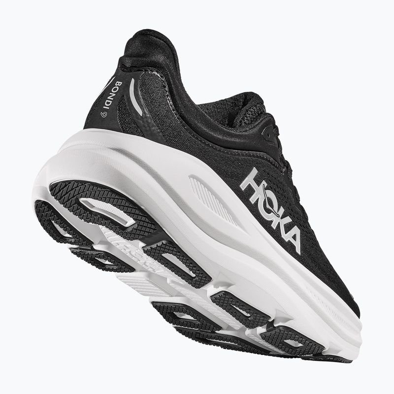 Scarpe da corsa da uomo HOKA Bondi 9 nero/bianco 11