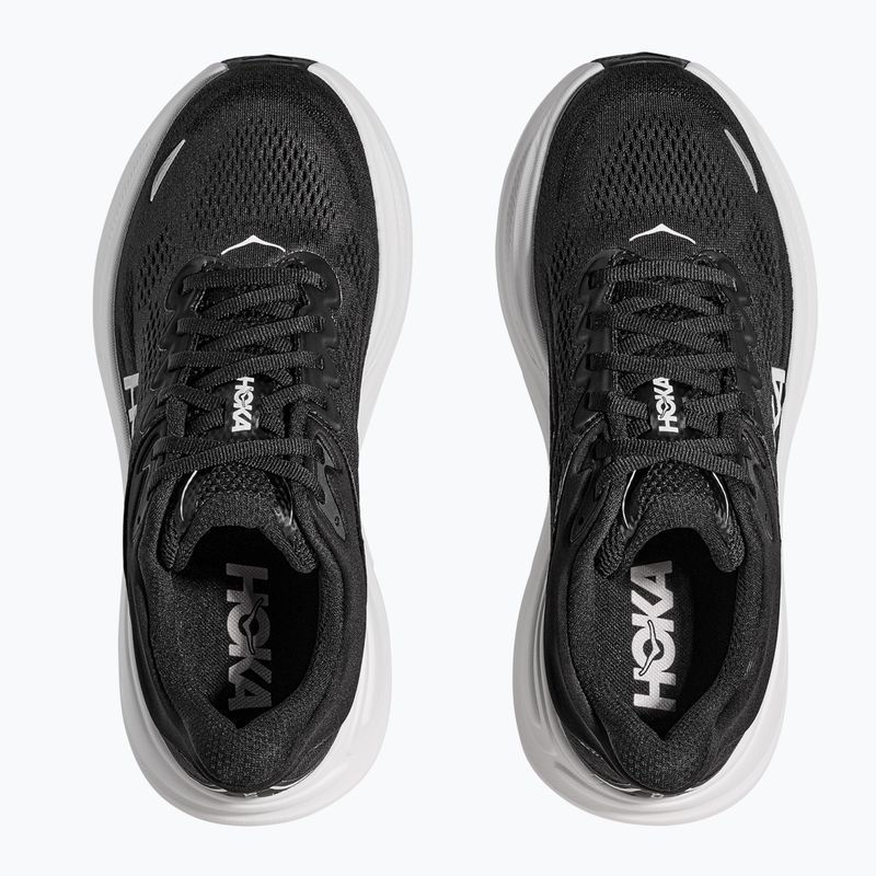 Scarpe da corsa da uomo HOKA Bondi 9 nero/bianco 12