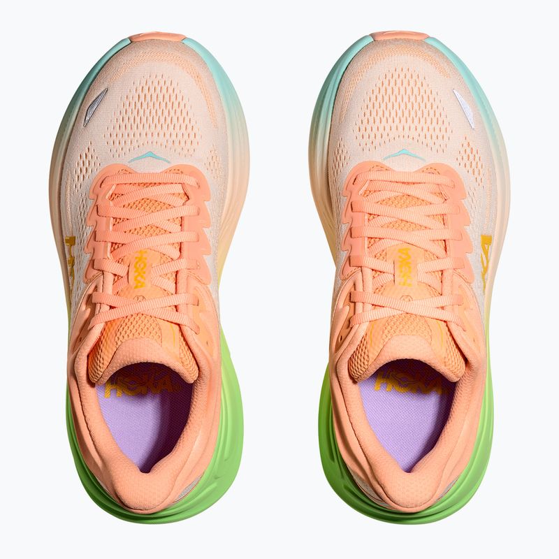 Scarpe da corsa HOKA Bondi 9 frost/pale tangerine da uomo 5