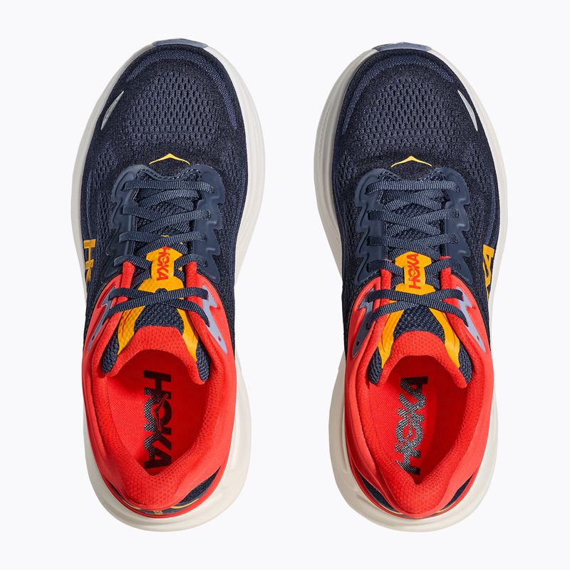 Scarpe da corsa da uomo HOKA Bondi 9 varcity blu navy/nautico 4