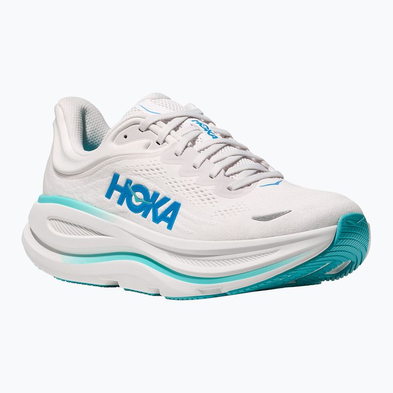 Scarpe da corsa da uomo HOKA Bondi 9 bianco/azzurro