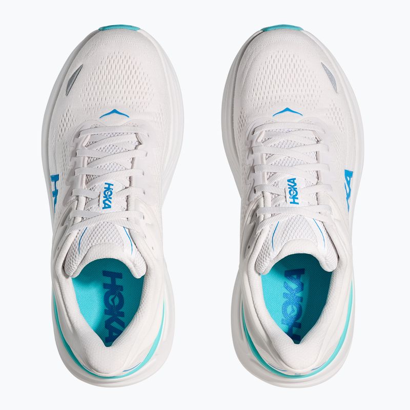 Scarpe da corsa da uomo HOKA Bondi 9 bianco/azzurro 5