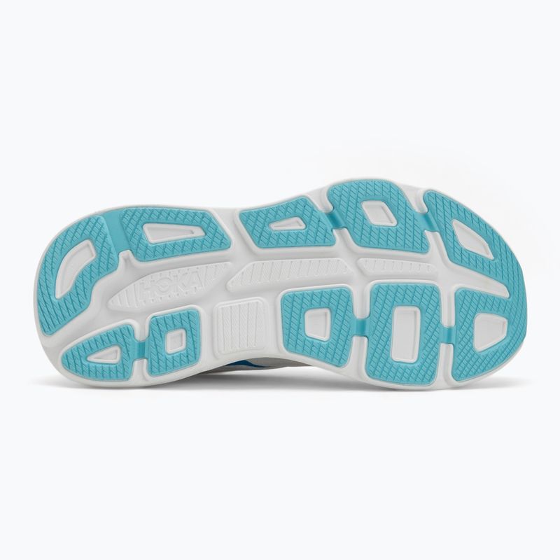 Scarpe da corsa da uomo HOKA Bondi 9 bianco/azzurro 4