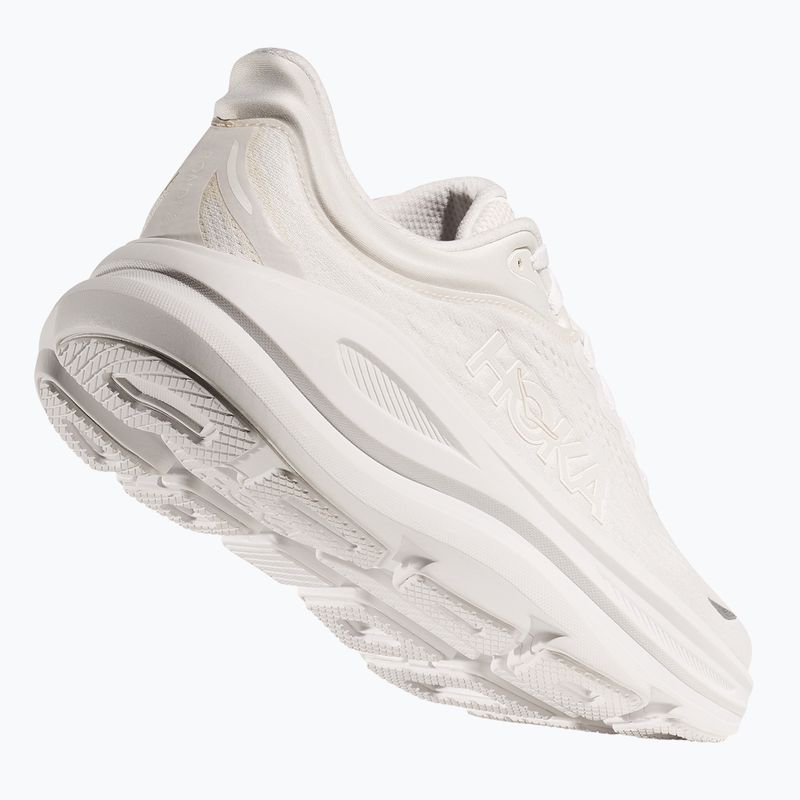 Scarpe da corsa da uomo HOKA Bondi 9 bianco/bianco 3