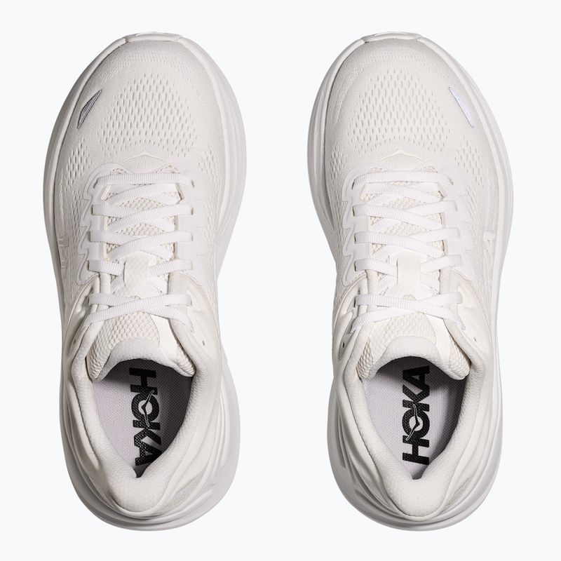 Scarpe da corsa da uomo HOKA Bondi 9 bianco/bianco 5