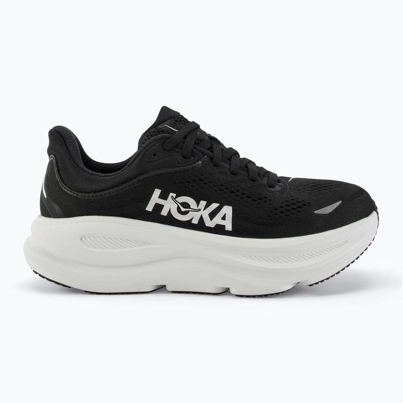 Scarpe da corsa da donna HOKA Bondi 9 nero/bianco 2