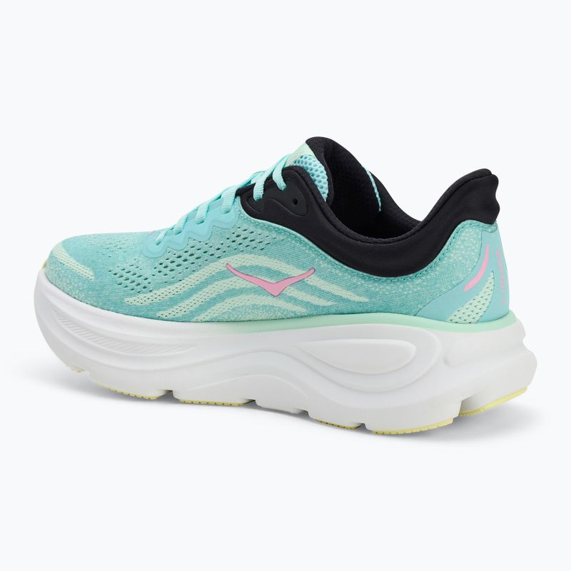 Scarpe da corsa da donna HOKA Bondi 9 blu scintilla/menta fluorite 3