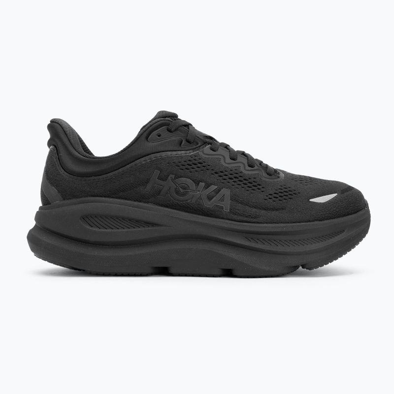 Scarpe da corsa da uomo HOKA Bondi 9 Wide nero/nero 2
