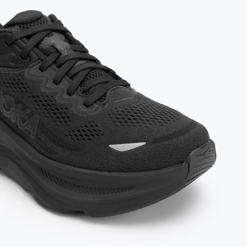 Scarpe da corsa da uomo HOKA Bondi 9 Wide nero/nero 7