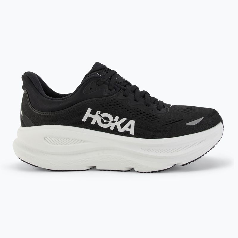 Scarpe da corsa da uomo HOKA Bondi 9 Wide nero/bianco 2