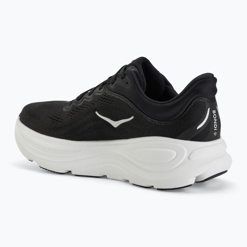 Scarpe da corsa da uomo HOKA Bondi 9 Wide nero/bianco 3