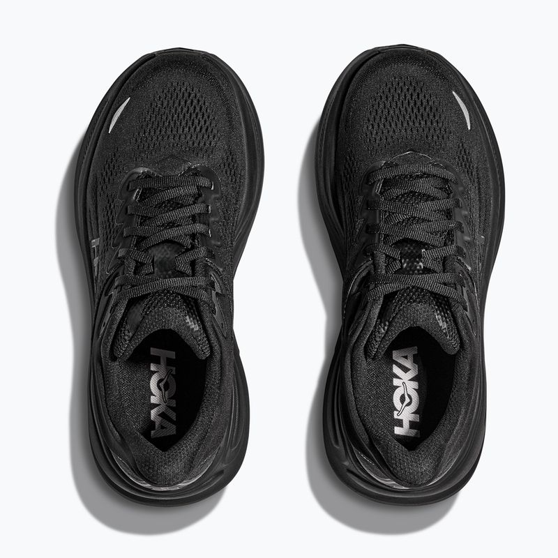 Scarpe da corsa da donna HOKA Bondi 9 Wide nero/nero 8
