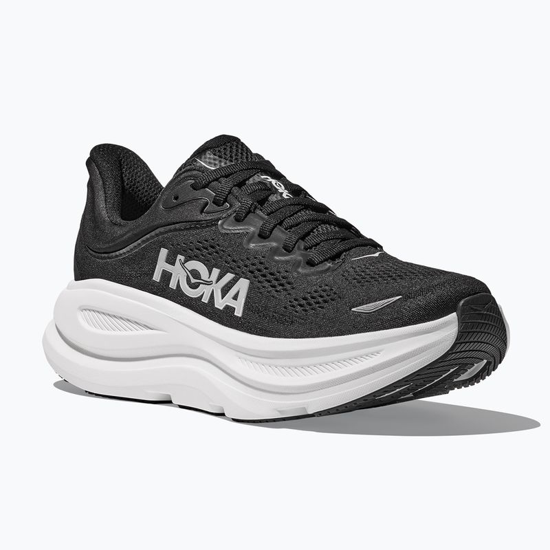 Scarpe da corsa da donna HOKA Bondi 9 Wide nero/bianco