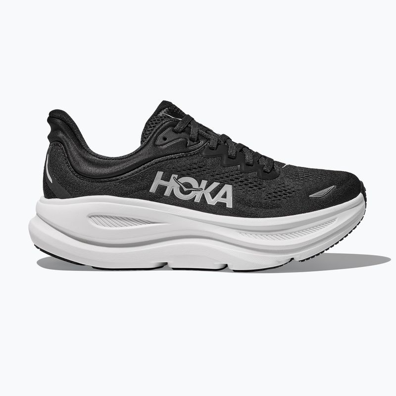 Scarpe da corsa da donna HOKA Bondi 9 Wide nero/bianco 2