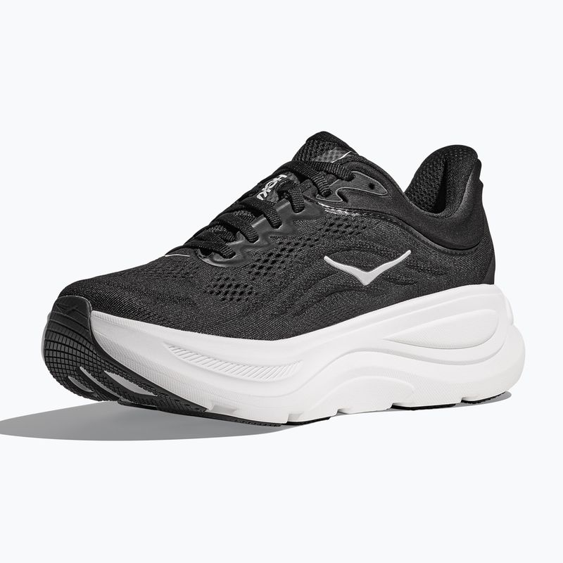 Scarpe da corsa da donna HOKA Bondi 9 Wide nero/bianco 4