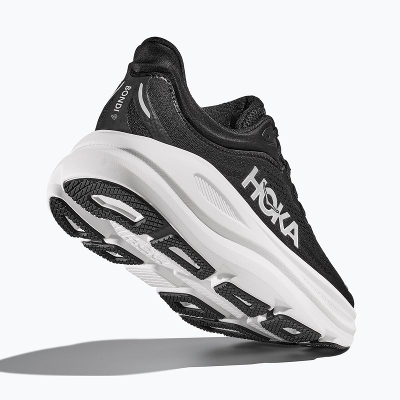 Scarpe da corsa da donna HOKA Bondi 9 Wide nero/bianco 5