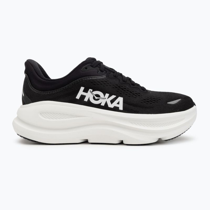 Scarpe da corsa da donna HOKA Bondi 9 Wide nero/bianco 2