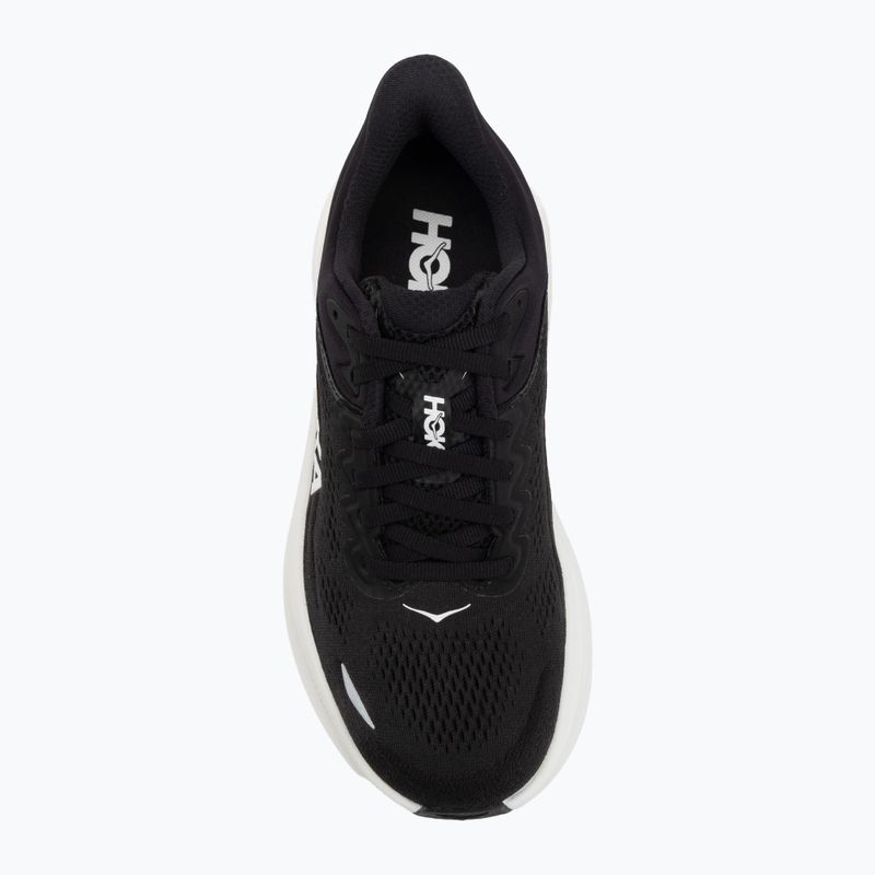 Scarpe da corsa da donna HOKA Bondi 9 Wide nero/bianco 5