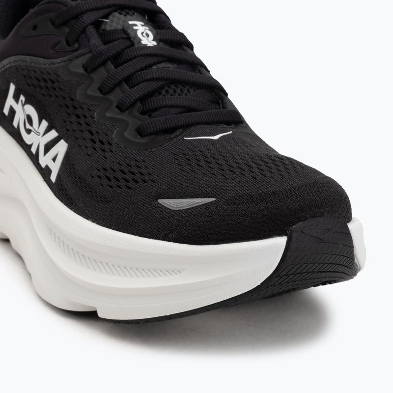 Scarpe da corsa da donna HOKA Bondi 9 Wide nero/bianco 7