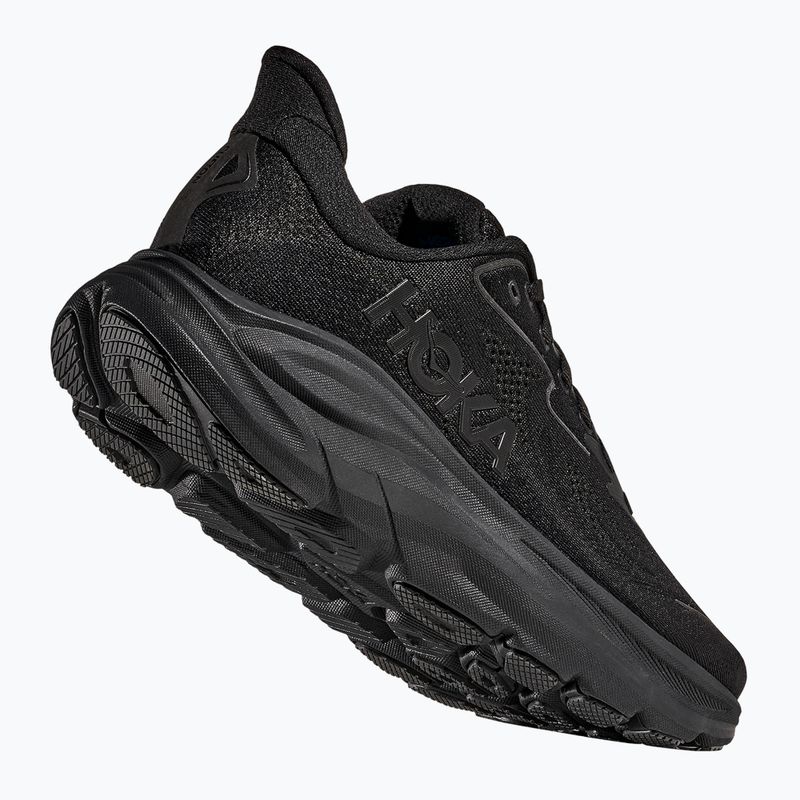 Scarpe da corsa da uomo HOKA Clifton 10 nero/nero 5
