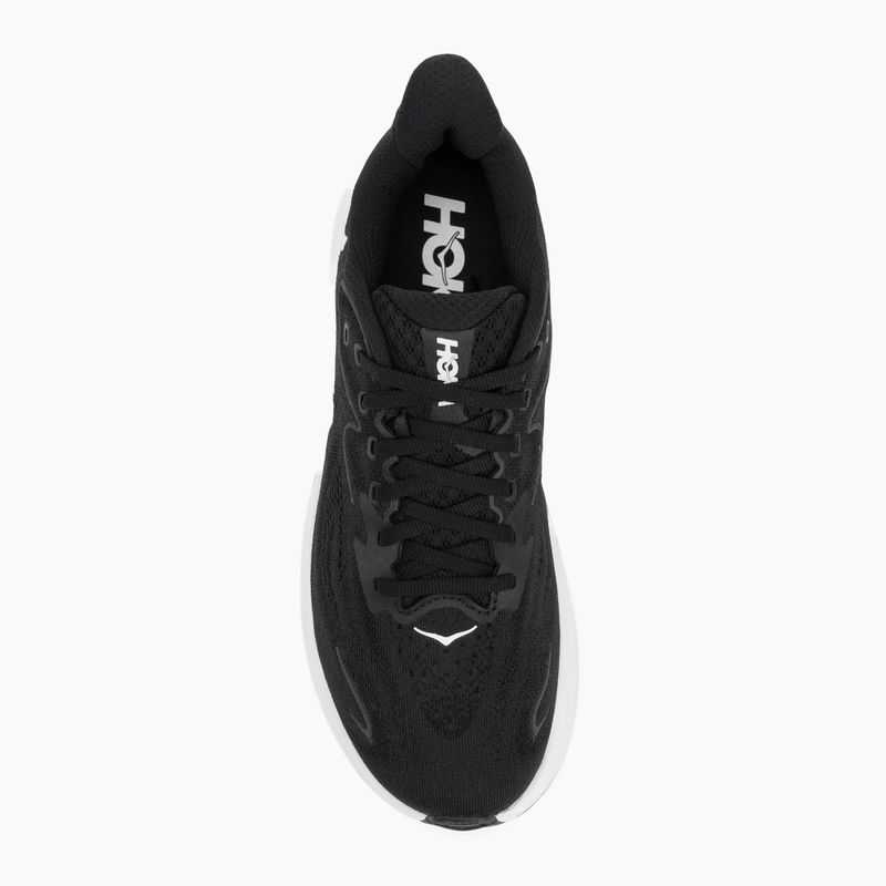 Scarpe da corsa da uomo HOKA Clifton 10 nero/bianco 5