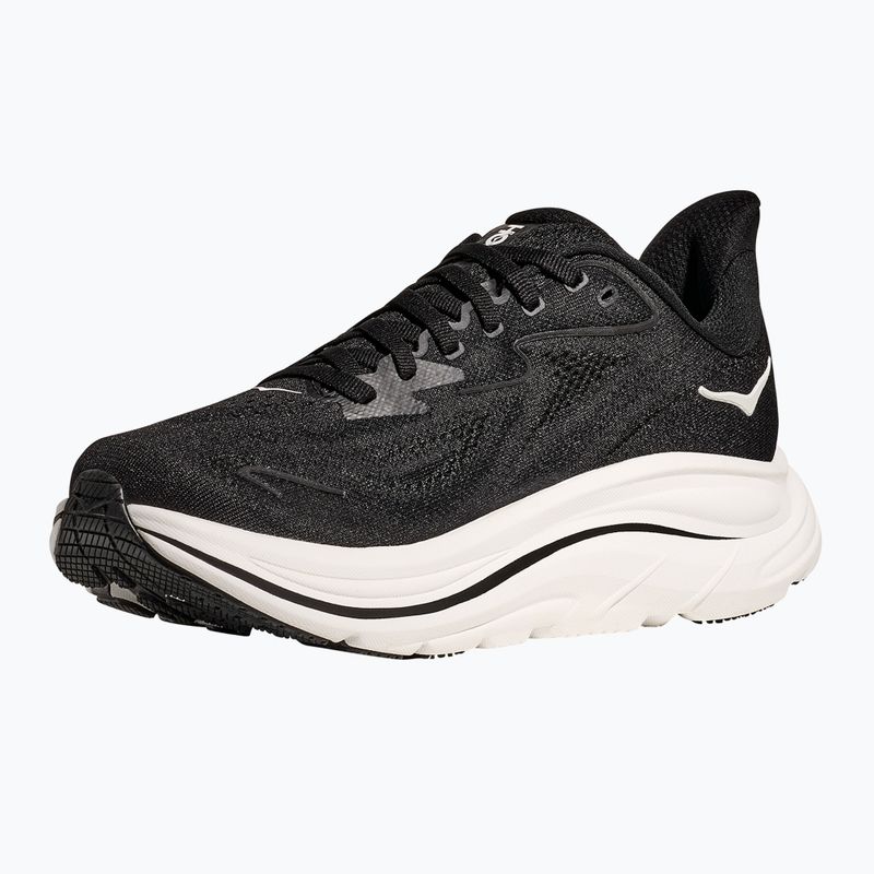 Scarpe da corsa da uomo HOKA Clifton 10 nero/bianco 4