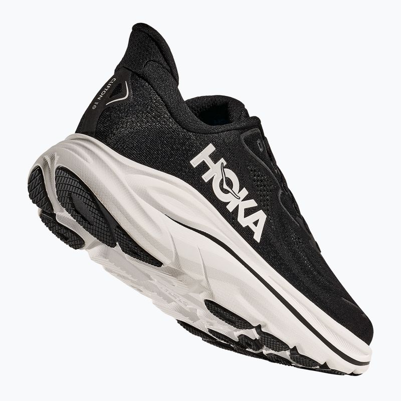 Scarpe da corsa da uomo HOKA Clifton 10 nero/bianco 5