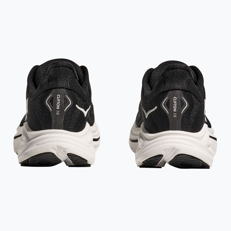 Scarpe da corsa da uomo HOKA Clifton 10 nero/bianco 6
